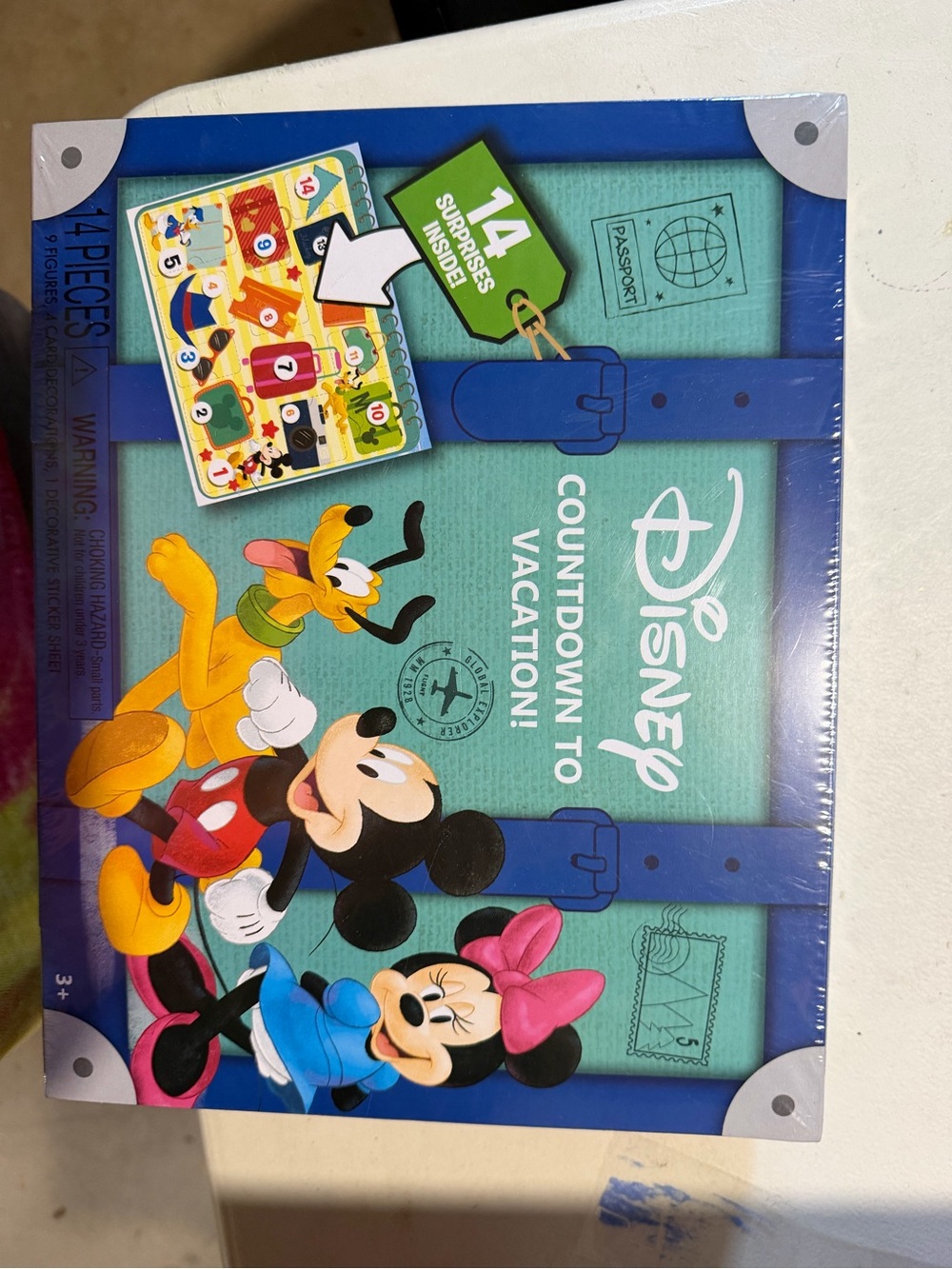 Disney Countdown to Vacation Advent Calendar Type Toy NEW AND UNOPENED